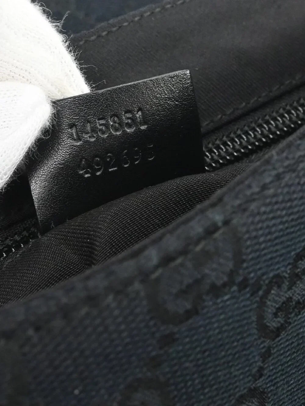 Gucci Black GG Canvas Body Bag Waist